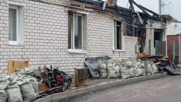 Professional Emergency Fire Cleanup technician working in Masonic Home, KY